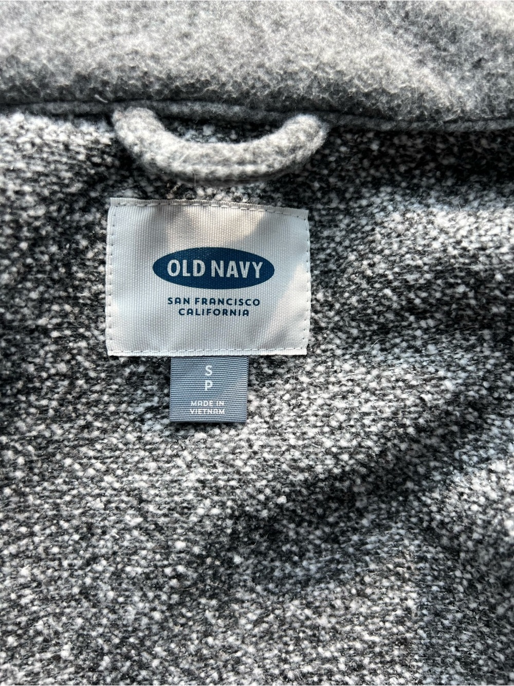Old Navy Light Gray Wool-Blend Pea Coat - Picture 6 of 10
